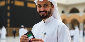 a-man-holding-hajj-visa
